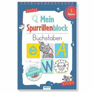 Trötsch Spurrillenblock Buchstaben 14,8 x 22cm, 24 Blatt Wire-O