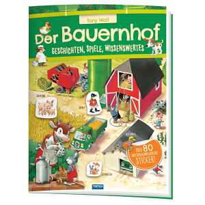 Stickerbuch Der Bauernhof 23 x 31 cm, 32 S.+4 Stickers.