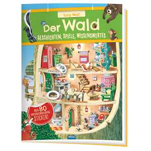 Stickerbuch Der Wald 23 x 31 cm, 32 S.+4 Stickers. Beschaeftigungsbuch