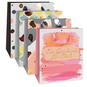 Trötsch Tasche Grüsse medium 18 x 23 cm, 4 Motive m Folie