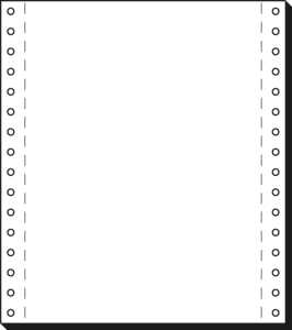 Computerpapier 8 " x 180 mm (A5 hoch) - 70 g/m² - 1x 2000 Blatt