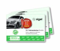 SIGEL T1179 Fahrtenbuch - A6 quer - 1x 40 Blatt - 3...