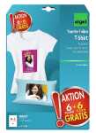 SIGEL T-Shirt Transfer Folien für helle Textilien A4 - weiß 12 Stück