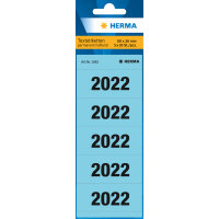 Herma Ordnerrücken Jahreszahlen 2022 blau