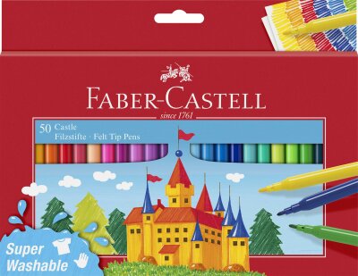 Faber Castell Filzstift Castle 50er Kartonetui