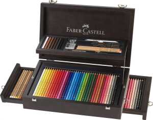 Faber Castell Art & Graphic Collection Holzkoffer 125-teilig