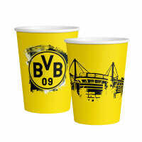 Pappbecher 500ml 6er  Borussia Dortmund, Amscan