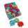 Fertigschleife sortiert 80mm Poly Glitter, 5 farbig sortiert,