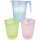 Messbecher 1l  farbig transparent, sortiert, blau, grün, pink