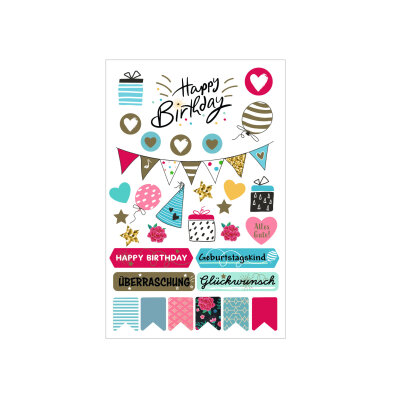 Herlitz Deko Sticker Motiv 11, 3 Bogen FSC