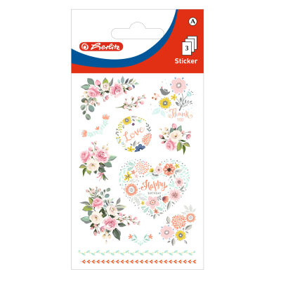 Herlitz Deko Sticker Motiv 16, 3 Bogen FSC