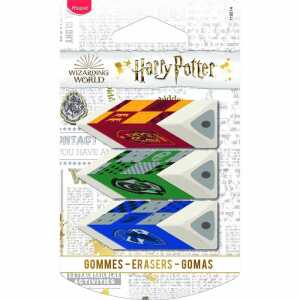 Radierer Pyramide 3er Harry Potter, mit drei Farben dreieckig