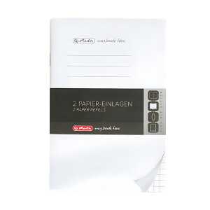 Herlitz Refill flex A6 2x40 Blatt kariert my.book FSC Mix