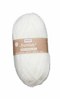 Premium Strickgarn  50g weiss, Wolle aus 100% Acryl, ca....