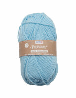 Premium Strickgarn  50g hellblau, Wolle aus 100% Acryl,...