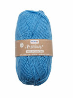 Premium Strickgarn  50g blau, Wolle aus 100% Acryl, ca....