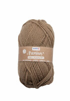 Premium Strickgarn  50g braun, Wolle aus 100% Acryl, ca....