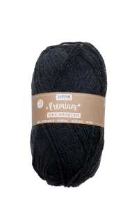 Premium Strickgarn 50g anthrazit, Wolle aus 100% Acryl, ca. 140m,