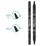 Calli.Brush Pinselstift TWIN black, zwei Kalligrafiespitzen