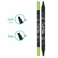 Calli.Brush Pinselstift  TWIN Lime, zwei...