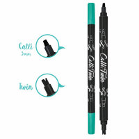 Calli.Brush Pinselstift  TWIN Turquoise, zwei...