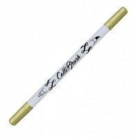 Calli Brush Double Tip  Brushpen metallic gold,...