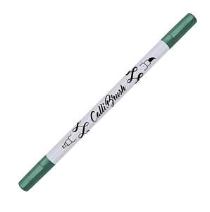 Calli Brush Double Tip Brushpen metallic grün, Fasermaler mit 2,5mm