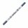 Calli Brush Double Tip  Brushpen metallic blau, Fasermaler mit 2,5mm Kalligrafie-Spitze und biegsamer, Pinselspitze, Online