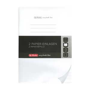 Herlitz Refill flex A4 2x40 Bl.lin.gelocht Mikroperforation, my.book