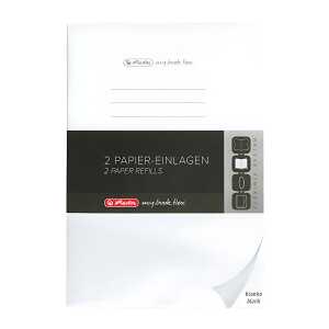 Herlitz Refill flex A4 2x40 Bl.bla.gelocht Mikroperforation, my.book