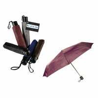 Taschenregenschirm 87cm  uni 5fach sortiert,...