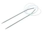 Rundstricknadeln 80cm 3,0mm grau, zum Rund- und...