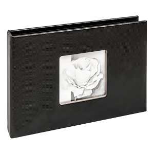 Fotoalbum 17x12cm Beyond schwarz Minialbum im Hardcover für 12 Fotos
