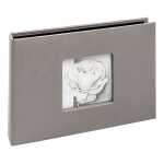 Fotoalbum 17x12cm Beyond grau, Minialbum im Hardcover...