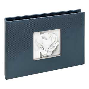 Fotoalbum 17x12cm Beyond blau, Minialbum im Hardcover für 12 Fotos