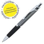 Kugelschreiber Sporty Gun silber schwarz, Schreibfarbe...