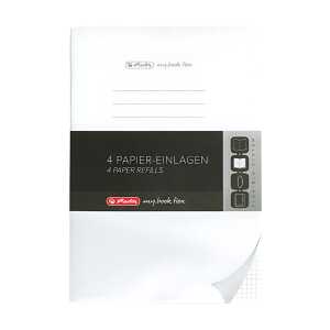 Herlitz Refill flex A4 4x40 Bl.kar.gelocht Mikroperforation, my.book