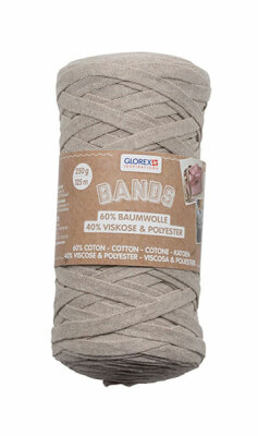 Makramee Band taupe 250 g  Glorex, 60% Baumwolle, 40% Viskose