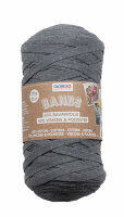 Makramee Band grau 250 g  Glorex, 60% Baumwolle, 40% Viskose