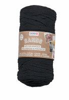 Makramee Band schwarz  250 g, 60% Baumwolle/40% Viskose,...