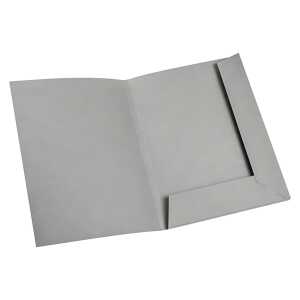 Abgabemappe Karton A4 Beyond grau, mit Dreieckstasche,