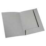 Abgabemappe Karton A4 Beyond grau, mit Dreieckstasche,