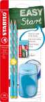 STABILO EASYgraph S Schul-Set blau L mit Spitzer und Radierer