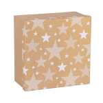 Geschenkbox Stern 27x27x15cm, aus Kraftpapier,...