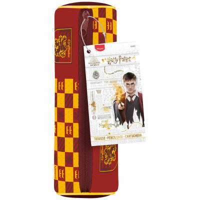 Schlamper Etui rund  Harry Potter Teens, aus Neopren, Reißverschluss aus Metall,, Harry Potter Lizenzaufdruck, Maped