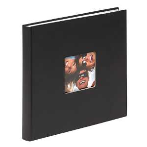 Fotoalbum 26x25cm Fun schwarz, mit Papiereinband 40 Seiten