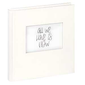 Fotoalbum 26x25cm All round weiss, , 40 Seiten, mit Struktureinband