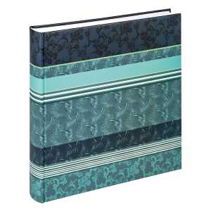 Fotoalbum 30x30cm Pheline blau, Buchalbum 100 Seiten,