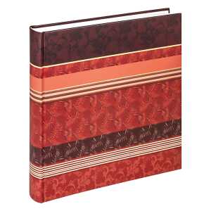 Fotoalbum 30x30cm Pheline rot, Buchalbum 100 Seiten,