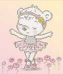 DIAMOND DOTZ 27x32cm Balett Bear, zum Kreieren von Motiven